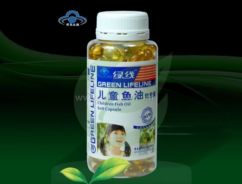 兒童魚油— 綠線