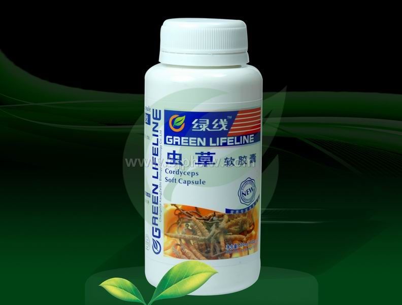 蟲草軟膠囊 — 綠線