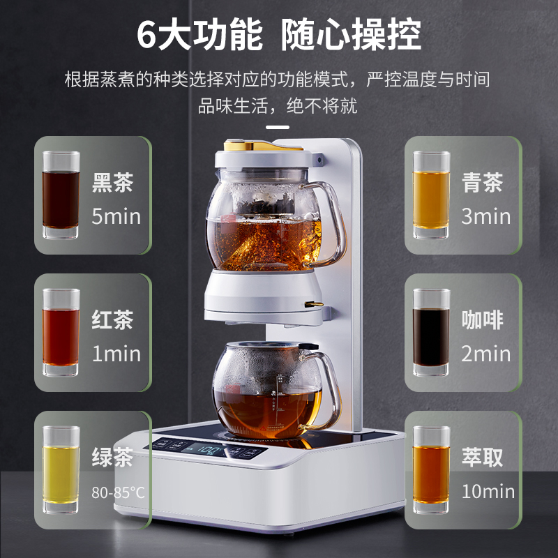 HW58雙層富氫自動(dòng)上水即熱蒸茶器.