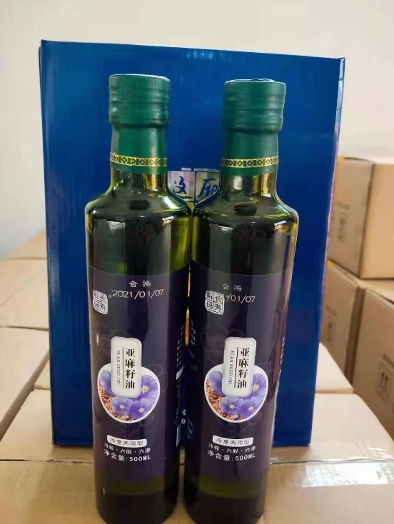 亞麻籽油禮盒，