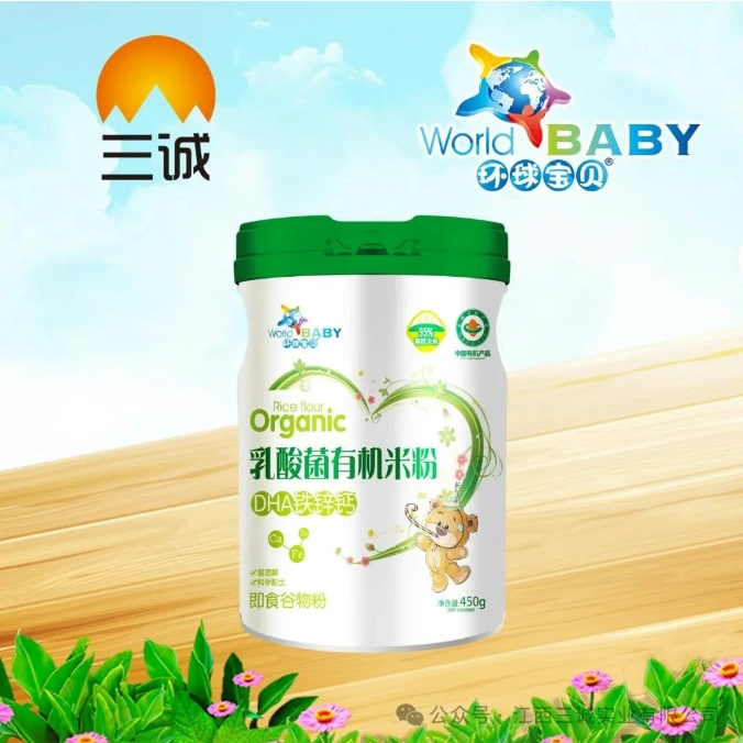 乳酸菌有機(jī)米粉 DHA鐵鋅鈣